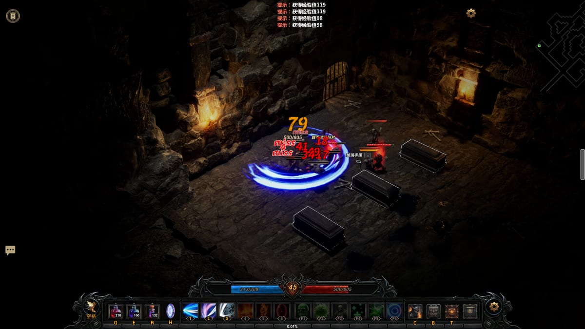 Ruins of Dawn combat screenshot